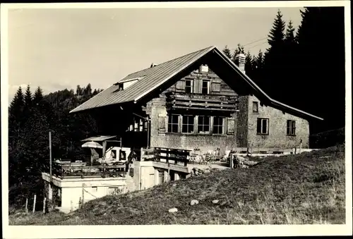 Foto Ak Gunzesried Blaichach, Blick auf Edenhofer Hütte