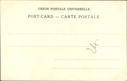 Litho Port Said Ägypten, Monument Ferdinand de Lesseps