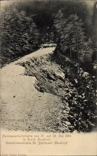 Ak Messkirch in der Schwäbischen Alb, Hochwasserkatastrophe 27.-28. Mai 1904