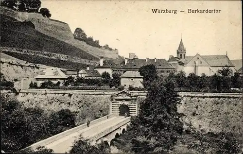 Ak Ruine Domäne bei Antwerpen Anvers, Sommer 1915, Würzburg am Main Unterfranken, Burkardertor