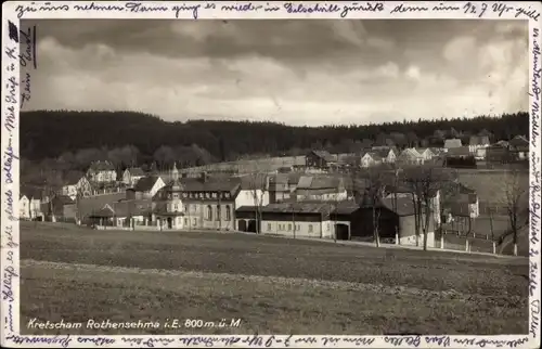 Ak Kretscham Rothensehma Neudorf Sehmatal im Erzgebirge, Teilansicht