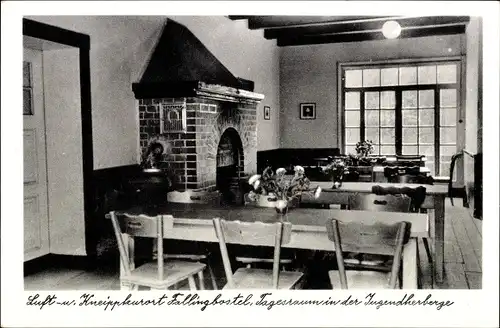 Ak Bad Fallingbostel Lüneburger Heide, Tagesraum in der Jugendherberge