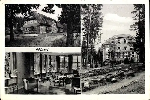 Ak Hützel Bispingen Lüneburger Heide, Gasthaus