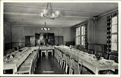 Ak Rickling im Kreis Segeberg, Ricklinger Anstalten, Lindenhof, Speisesaal, Innenansicht