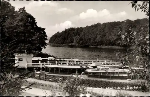 Ak Gremsmühlen Malente in Ostholstein, Diekseebucht, Abfahrt der 5 Seen Fahrt