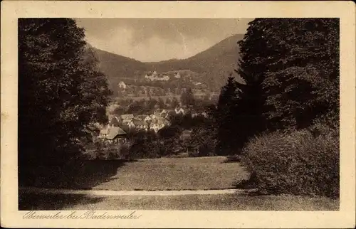 Ak Oberweiler Badenweiler im Schwarzwald, Teilansicht
