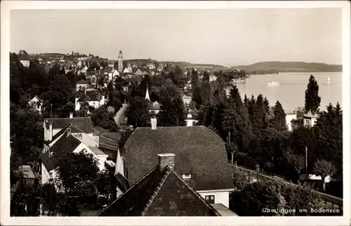 Ak Überlingen am Bodensee, Teilansicht