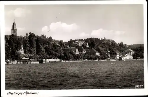 Ak Überlingen am Bodensee, Blick vom Wasser aus