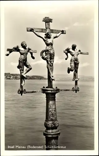 Ak Insel Mainau im Bodensee, Schwedenkreuz