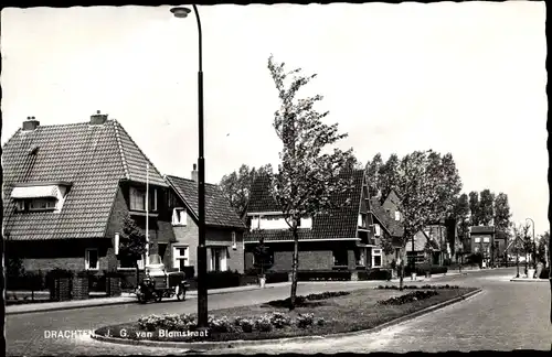 Ak Drachten Friesland, J. G. van Blamstraat