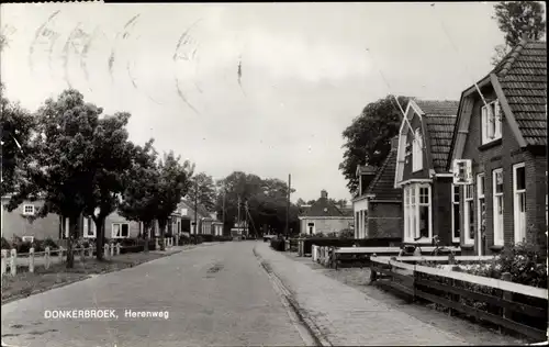 Ak Donkerbroek Friesland, Herenweg