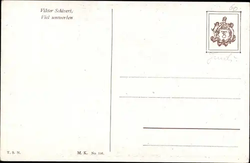 Künstler Ak Schivert, Viktor, Viel umworben