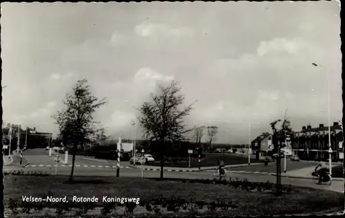 Ak Velsen Noord Nordholland Niederlande, Rotonde Koningsweg