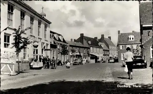 Ak Domburg Veere Zeeland Niederlande, Markt