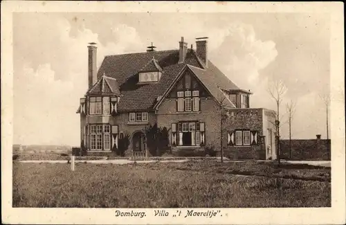 Ak Domburg Veere Zeeland Niederlande, Villa 't Maereltje