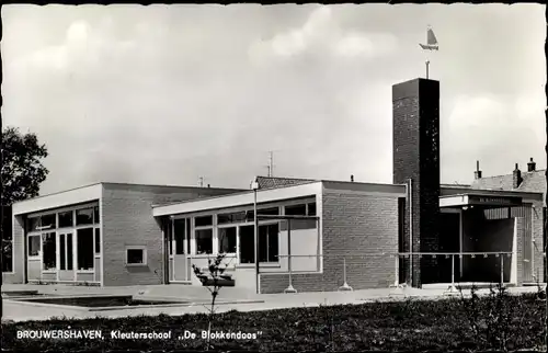 Ak Brouwershaven Zeeland, Kleuterschool De Blokkendoos