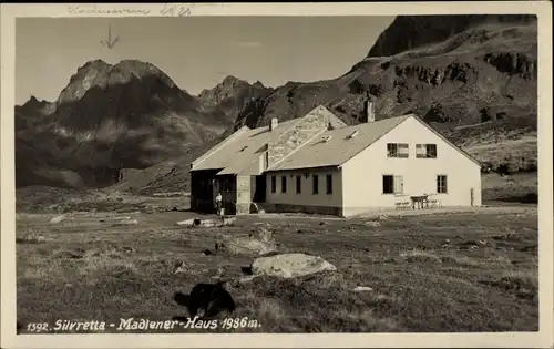 Ak Bielerhöhe Vorarlberg, Silvretta, Madlener-Haus