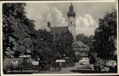 Ak Polanica Zdrój Bad Altheide Schlesien, Bahnhofstraße