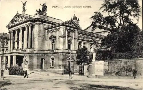 Ak Praha Prag Tschechien, Neues deutsches Theater