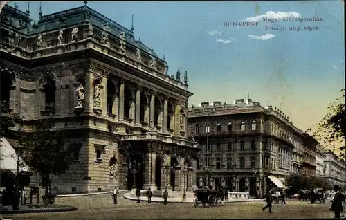 Ak Budapest Ungarn, Königl. ung. Oper