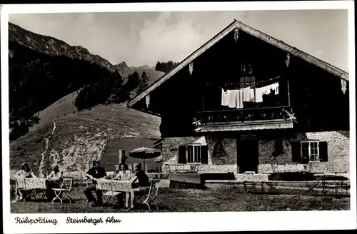 Ak Ruhpolding in Oberbayern, Steinberger Alm
