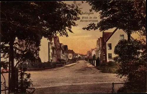 Ak Solingen in Nordrhein Westfalen, Blick in die Körnerstraße