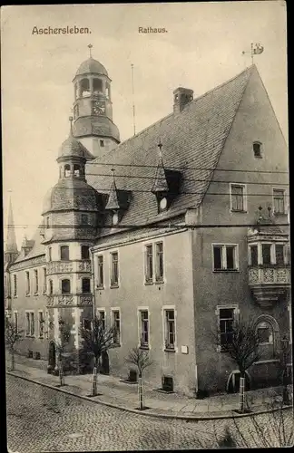 Ak Aschersleben im Salzlandkreis, Rathaus