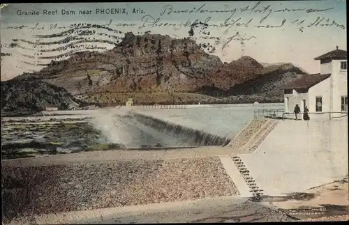 Ak Phoenix Arizona USA, Granite Reed Dam, Stauwehr