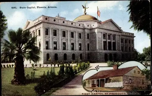 Ak Phoenix Arizona USA, State Capitol, first capitol at Prescott