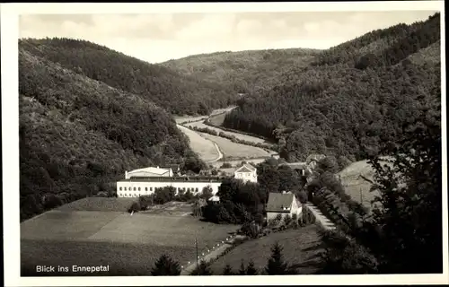 Ak Ennepetal der Kluterthöhle, Blick ins Ennepetal