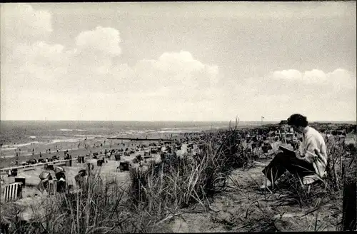 Ak Norderney in Ostfriesland, Blick auf den Strand