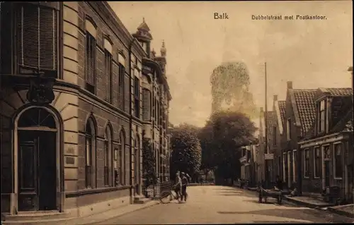 Ak Balk Friesland Niederlande, Dubbelstraat, Postkantoor