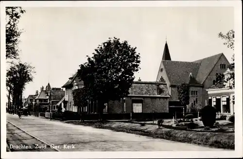 Ak Drachten Friesland Niederlande, Zuid. Ger. Kerk