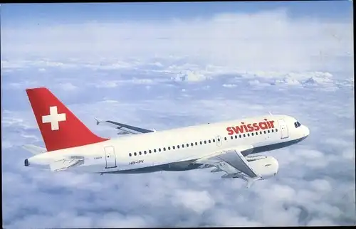 Ak Schweizer Passagierflugzeug, Swissair Airbus A 319, HB-IPV