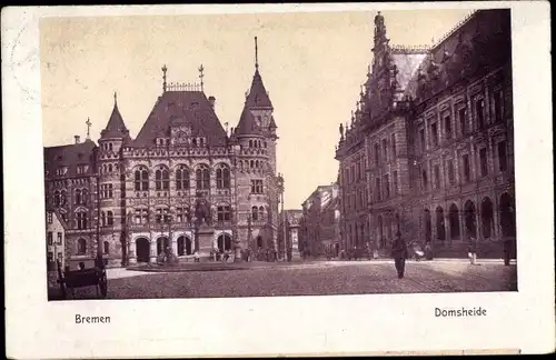 Ak Hansestadt Bremen, Domsheide