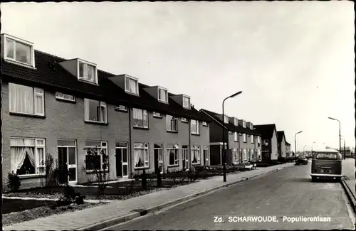 Ak Zuid Scharwoude Langedijk Nordholland Niederlande, Populierenlaan