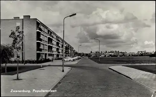 Ak Zwanenburg Nordholland Niederlande, Populierenlaan