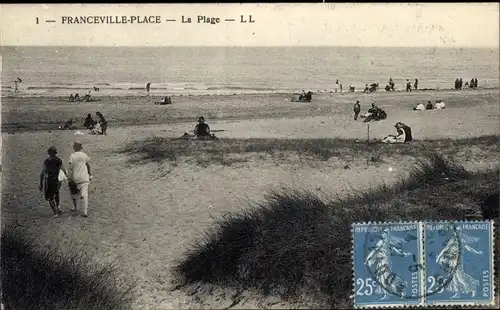 Ak Franceville Plage Calvados, La Plage