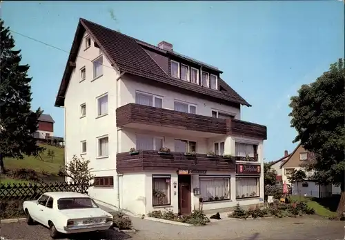 Ak Altenau Clausthal Zellerfeld im Oberharz, Hotel Orchidee, Auto