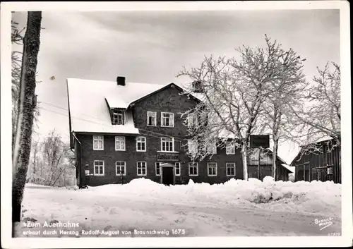 Ak Goslar Harz, Berggasthaus Auerhahn, Winter