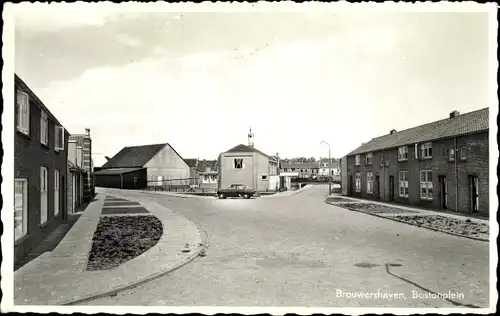 Ak Brouwershaven Zeeland, Bostonplein