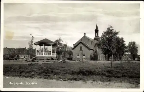 Ak Borssele Borsele Zeeland Niederlande, Dorpsplein