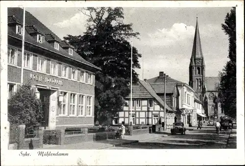 Ak Syke in Niedersachsen, Mühlendamm