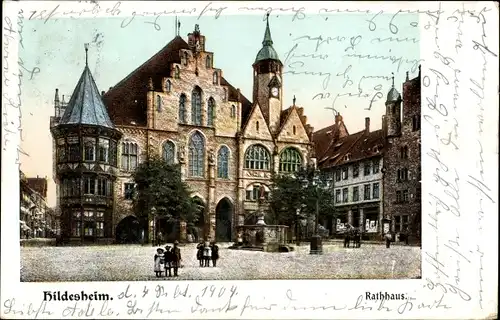 Ak Hildesheim in Niedersachsen, Rathaus