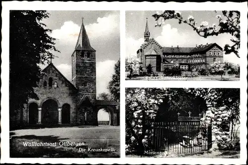 Ak Ottbergen Schellerten in der Hildesheimer Börde, Gasthaus, Kreuzkapelle, Franziskanerkloster