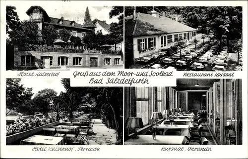 Ak Bad Salzdetfurth, Hotel Kaiserhof, Terrasse, Veranda