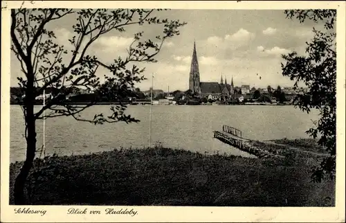 Ak Schleswig an der Schlei, Blick von Haddeby