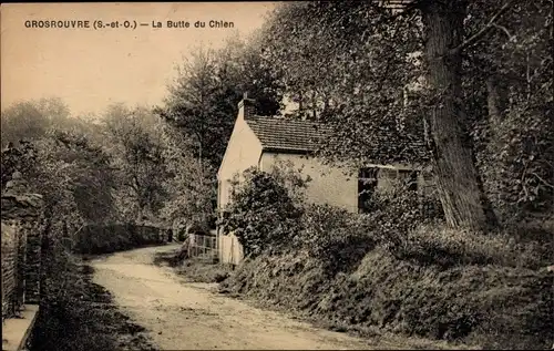 Ak Grosrouvre Yvelines, La Butte du Chien