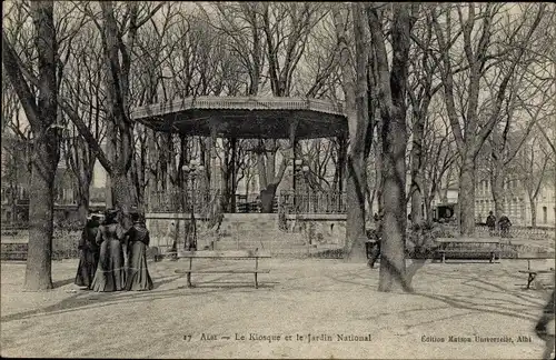 Ak Albi Tarn, Le Kiosque, Le Jardin National