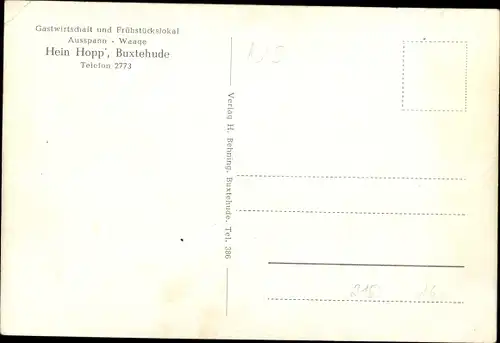 Ak Buxtehude im Kreis Stade, Gastwirtschaft, Außenansicht